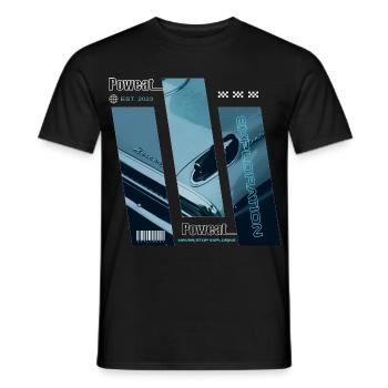 Never Stop Exploring - Men's T-Shirt - black - Front - AI Model Male 178 light (178cm)