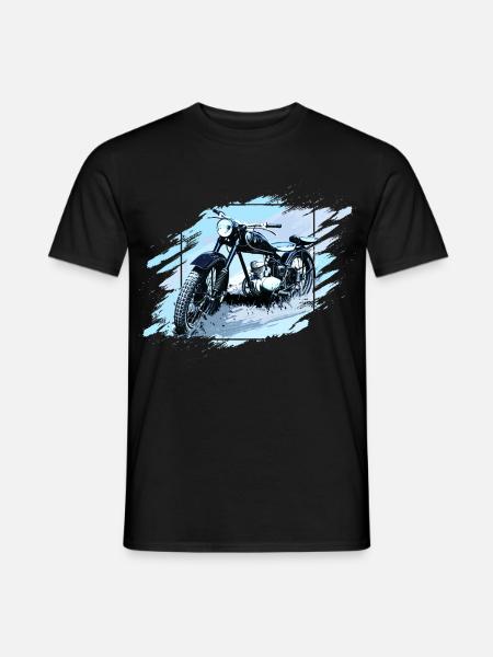 125 Zschopau GDR Motorcycle - Men's T-Shirt - black