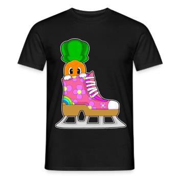 Karotte Eislaufen Schlittschuhe - Men's T-Shirt - black - Front - AI Model Male 178 light (178cm)
