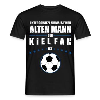 Aufsteiger 2024 Kiel Aufsteiger Shirt - Männer T-Shirt - Schwarz - Vorne - AI Model Male 178 light (178cm)