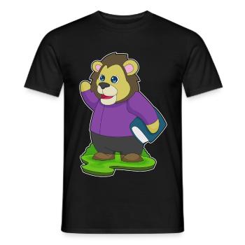 Livre Lion - T-shirt homme - noir - Devant - AI Model Male 178 light (178cm)
