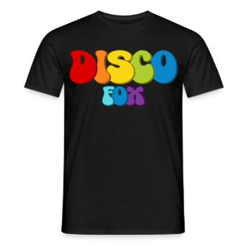 Disco Fox - Men's T-Shirt - black - Front - AI Model Male 178 light (178cm)
