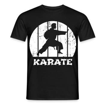 Karateka - Men's T-Shirt - black - Front - AI Model Male 178 light (178cm)