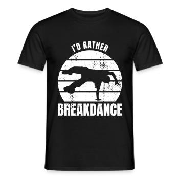 Je préfère le breakdance - T-shirt homme - noir - Devant - AI Model Male 178 light (178cm)