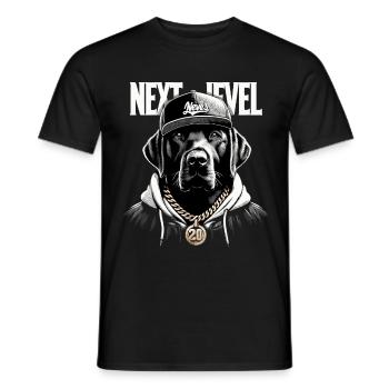Schwarzer Labrador Next Level Hund Geschenk - Männer T-Shirt - Schwarz - Vorne - AI Model Male 178 light (178cm)