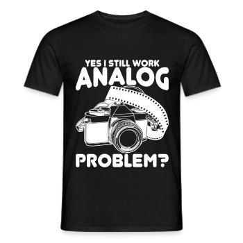 Photography Joke - Men's T-Shirt - black - Front - AI Model Male 178 light (178cm)