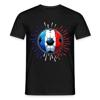 France Football Design – Pride and Elegance - Men's T-Shirt - black - Front - AI Model Male 178 light (178cm)