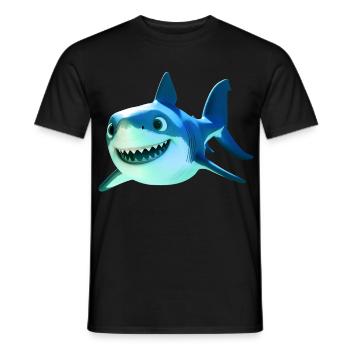 Requin Requin Requin Tigre Requin Requin Gris Grand Requin Blanc - T-shirt homme - noir - Devant - AI Model Male 178 light (178cm)