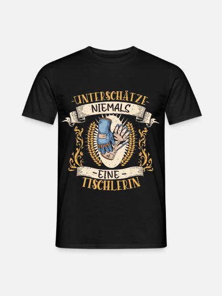 Tischlerin Geschenk Holz Lustig Beruf - Männer T-Shirt - Schwarz