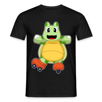 Turtle Inline skating Inline skates - Men's T-Shirt - black - Front - AI Model Male 178 light (178cm)