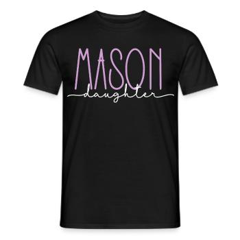 Maurer stolze Tochter süßes Geschenk - Männer T-Shirt - Schwarz - Vorne - AI Model Male 178 light (178cm)