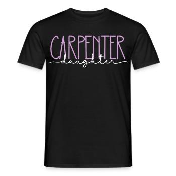 Tischler stolze Tochter süßes Geschenk - Männer T-Shirt - Schwarz - Vorne - AI Model Male 178 light (178cm)