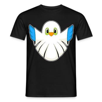Bird Halloween Ghost - Men's T-Shirt - black - Front - AI Model Male 178 light (178cm)
