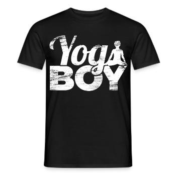 Garçon de yoga - T-shirt homme - noir - Devant - AI Model Male 178 light (178cm)