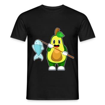 Pêche au poisson pêcheur avocat - T-shirt homme - noir - Devant - AI Model Male 178 light (178cm)