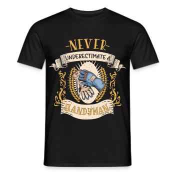 Craftsman Repair Professional Funny Gift - Men's T-Shirt - black - Front - AI Model Male 178 light (178cm)