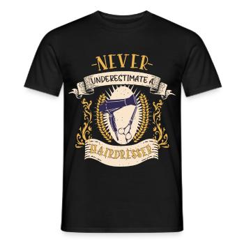 Friseur Styling Profi Lustiges Geschenk - Männer T-Shirt - Schwarz - Vorne - AI Model Male 178 light (178cm)