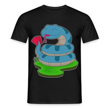 Snake Poker Poker Card Game - Men's T-Shirt - black - Front - AI Model Male 178 light (178cm)