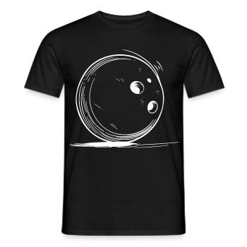 Dessin de bowling - T-shirt homme - noir - Devant - AI Model Male 178 light (178cm)