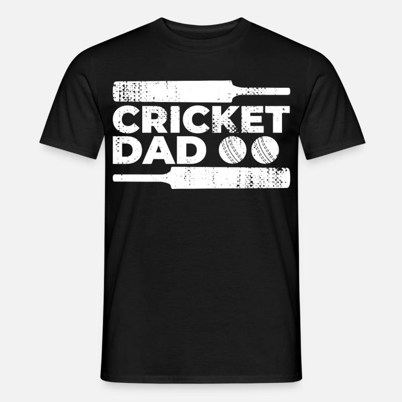 Kricket Vater - Männer T-Shirt - Schwarz