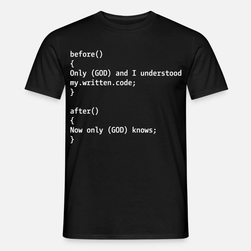 Programmierer Witz - Männer T-Shirt - Schwarz