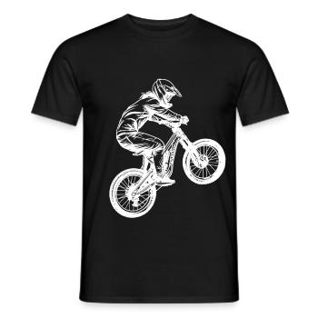 Fille de vélo de montagne - T-shirt homme - noir - Devant - AI Model Male 178 light (178cm)