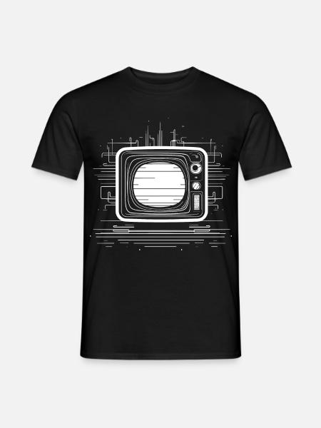 Sketch télévisé à l’ancienne - T-shirt homme - noir