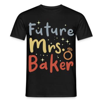 Woman Baker Vintage Look - Men's T-Shirt - black - Front - AI Model Male 178 light (178cm)
