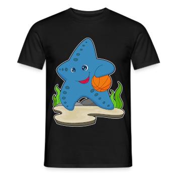 Starfish Basketteur Basketteur - T-shirt homme - noir - Devant - AI Model Male 178 light (178cm)
