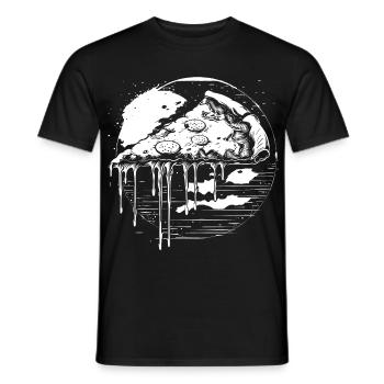 Pizza Graphic - Men's T-Shirt - black - Front - AI Model Male 178 light (178cm)