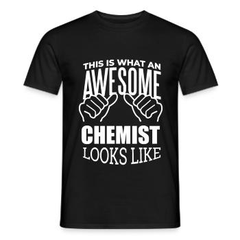 chimiste - T-shirt homme - noir - Devant - AI Model Male 178 light (178cm)