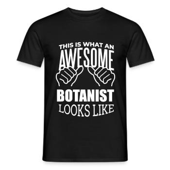 Botanik - Männer T-Shirt - Schwarz - Vorne - AI Model Male 178 light (178cm)
