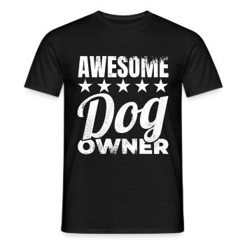 Hundehalter - Männer T-Shirt - Schwarz - Vorne - AI Model Male 178 light (178cm)