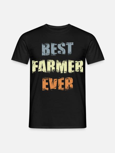 Best farmer of all time - Men's T-Shirt - black