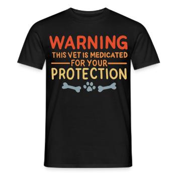 Drôle de vétérinaire - T-shirt homme - noir - Devant - AI Model Male 178 light (178cm)