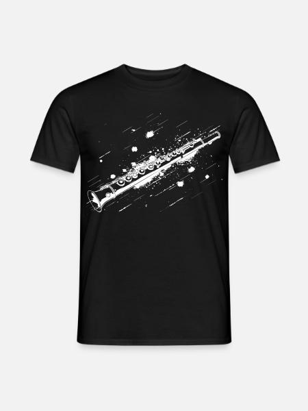 Flute Street Art - Men's T-Shirt - black