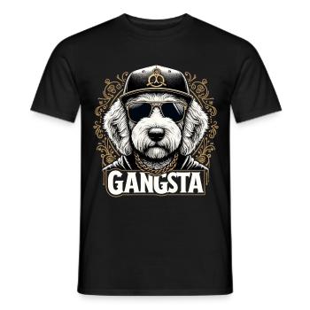 Goldendoodle Gangsta Cadeau Golden Doodle Chien - T-shirt homme - noir - Devant - AI Model Male 178 light (178cm)