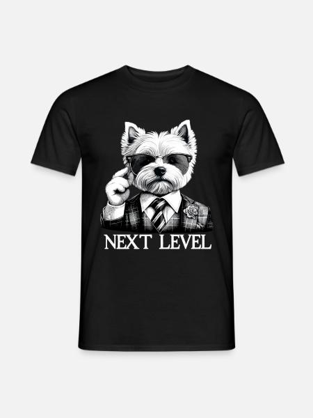 West Highland White Terrier Next Level Suit - Men's T-Shirt - black