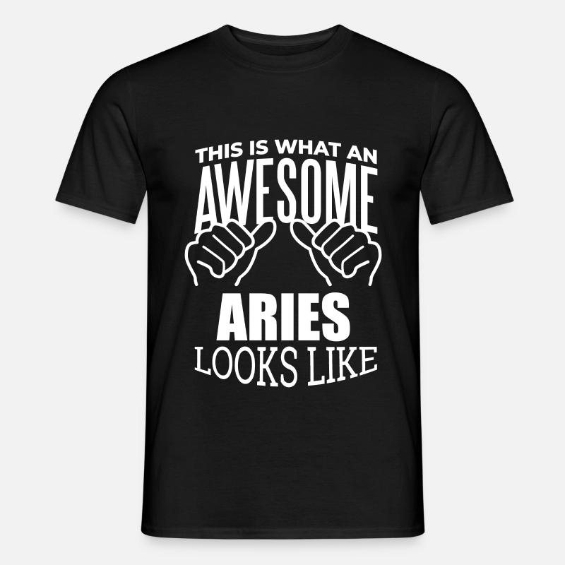 Widder - Männer T-Shirt - Schwarz