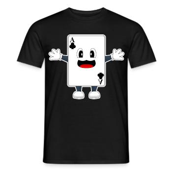 Poker Pokerkarten - Männer T-Shirt - Schwarz - Vorne - AI Model Male 178 light (178cm)