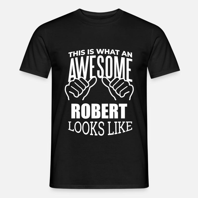 Robert - Männer T-Shirt - Schwarz