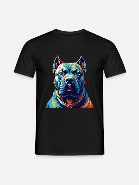 Perro De Presa Canario Hunderasse Cartoon Kawaii - Männer T-Shirt - Schwarz