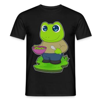 Cuisson dans un bol de cuisson pour grenouilles - T-shirt homme - noir - Devant - AI Model Male 178 light (178cm)