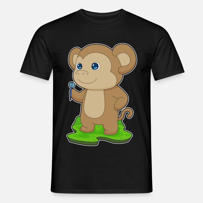Fléchette de singe - T-shirt homme - noir