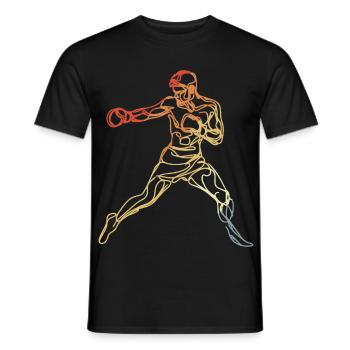 Amateur Boxer Vintage Style - Männer T-Shirt - Schwarz - Vorne - AI Model Male 178 light (178cm)