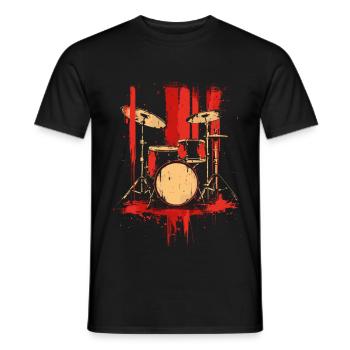 Trapset Retro Style - Männer T-Shirt - Schwarz - Vorne - AI Model Male 178 light (178cm)