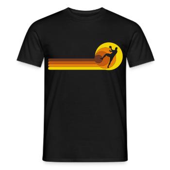 Handballspieler Handball-Ball Handballer Vintage - Männer T-Shirt - Schwarz - Vorne - AI Model Male 178 light (178cm)