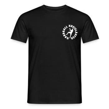 Handball Player Handball Ball - Men's T-Shirt - black - Front - AI Model Male 178 light (178cm)
