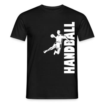 Handball Player Handball Ball Handball Game - Men's T-Shirt - black - Front - AI Model Male 178 light (178cm)