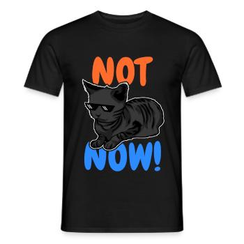 Drôle de chat - T-shirt homme - noir - Devant - AI Model Male 178 light (178cm)